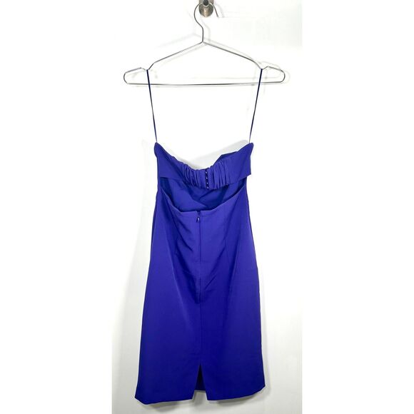 French Connection Echo Crepe Midi Dress in Cobalt Violet – Size 0 - NWT - Picture 6 of 9